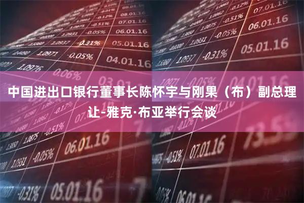 中国进出口银行董事长陈怀宇与刚果（布）副总理让-雅克·布亚举行会谈